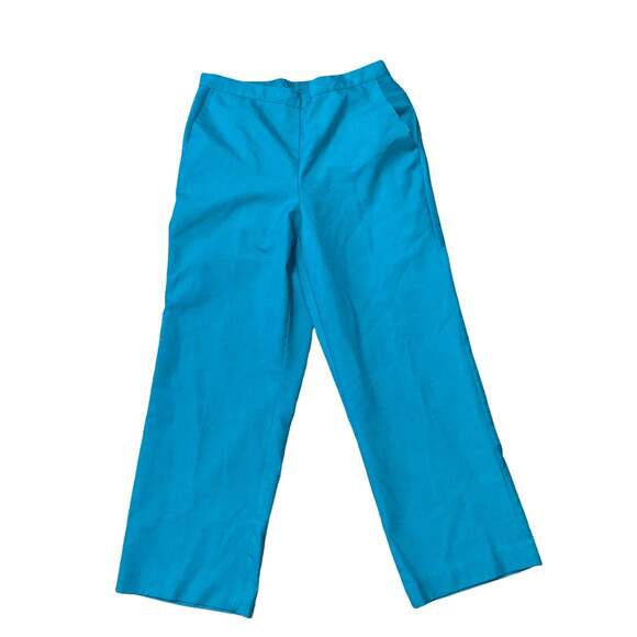 Alfred Dunner Pants Elastic Waist with two front pockets size 12 petite blue - Picture 5 of 6